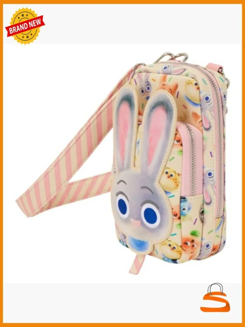 Loungefly Zootopia Cell Phone Crossbody Bag with Coin Bag